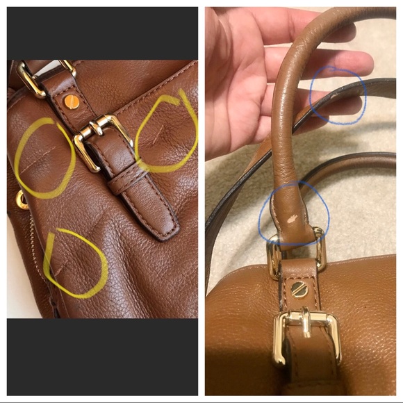 Micheal Kors preloved tan/acorn satchel - Picture 7 of 11